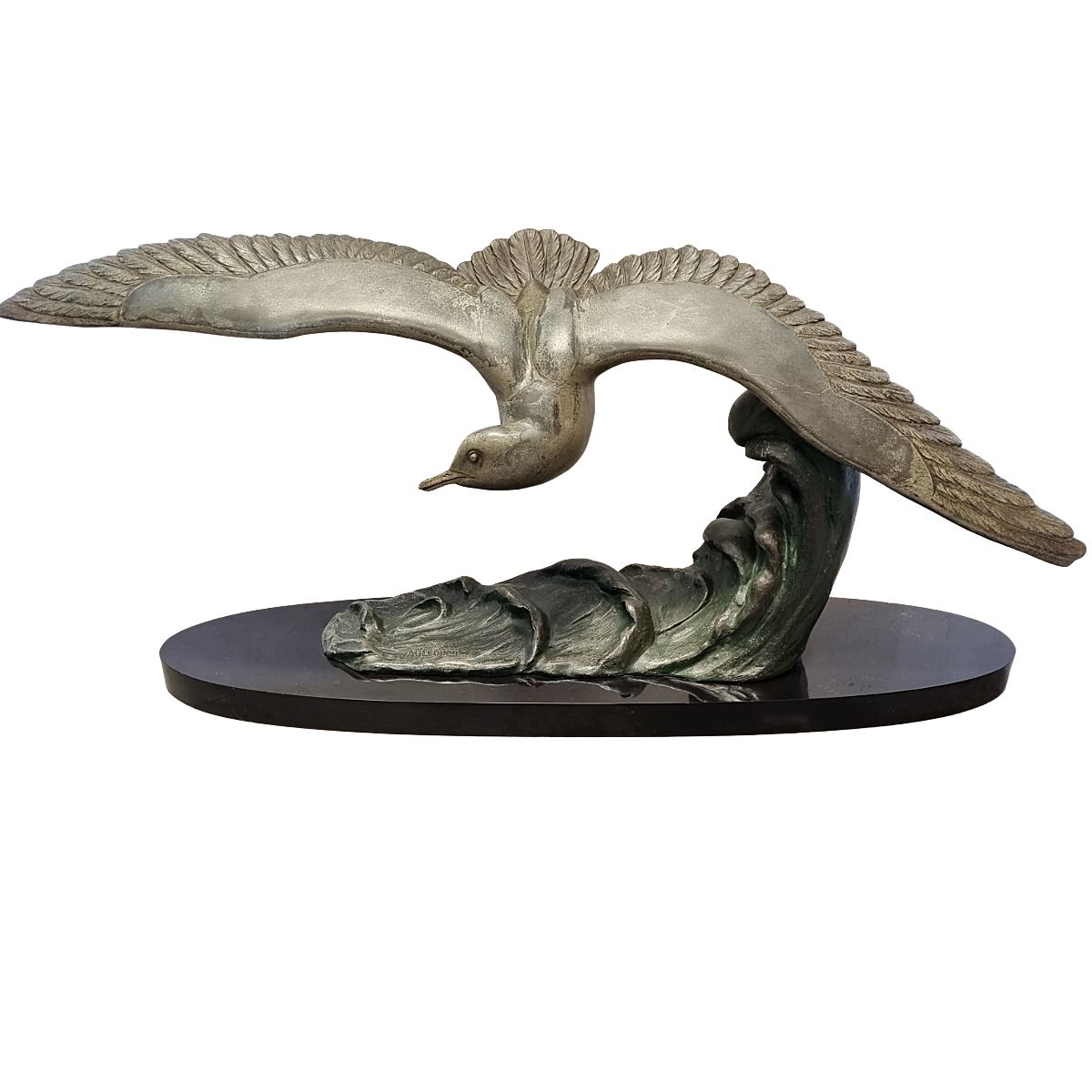 French Art Deco Albatross Sculpture Marcel Leducq, 1920/30s