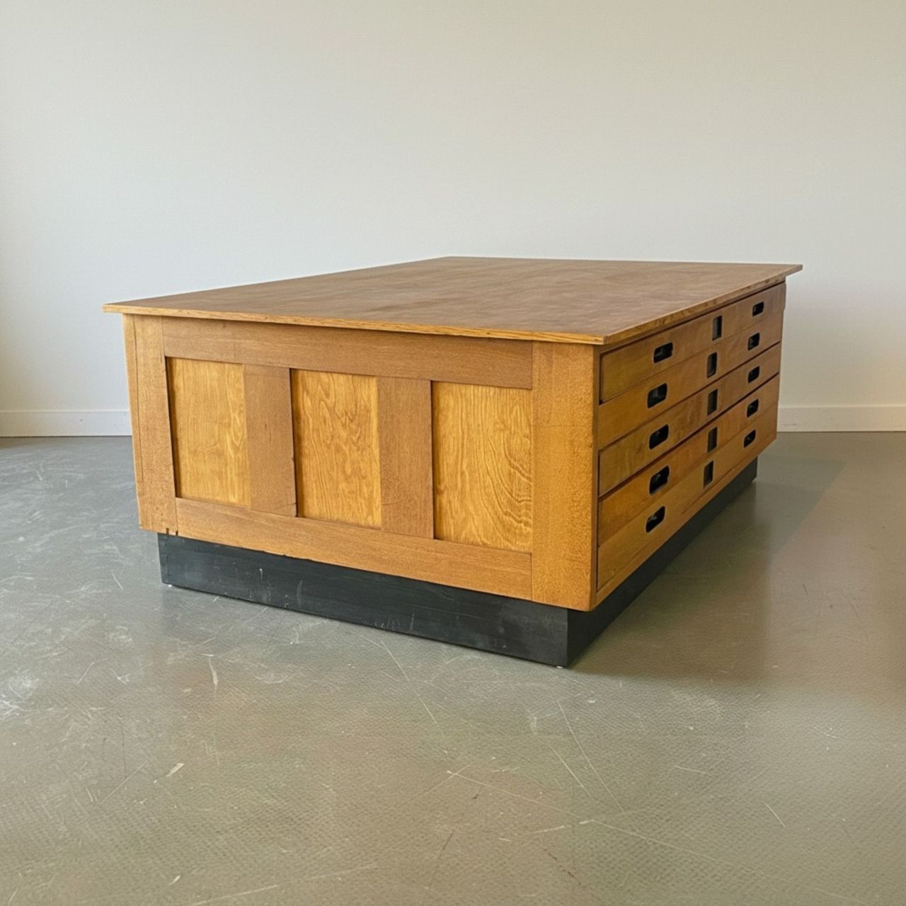 1950s 5 Drawer Staverton Plan Chest / Coffee Table photo vinterior