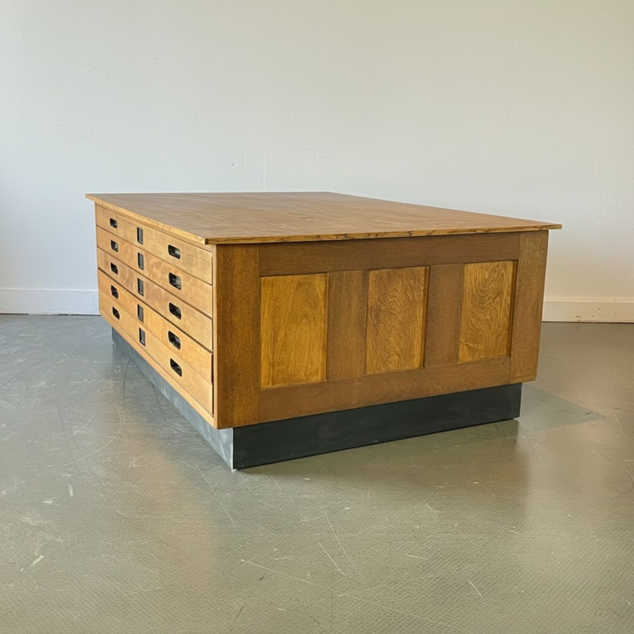 1950s 5 Drawer Staverton Plan Chest / Coffee Table photo vintage