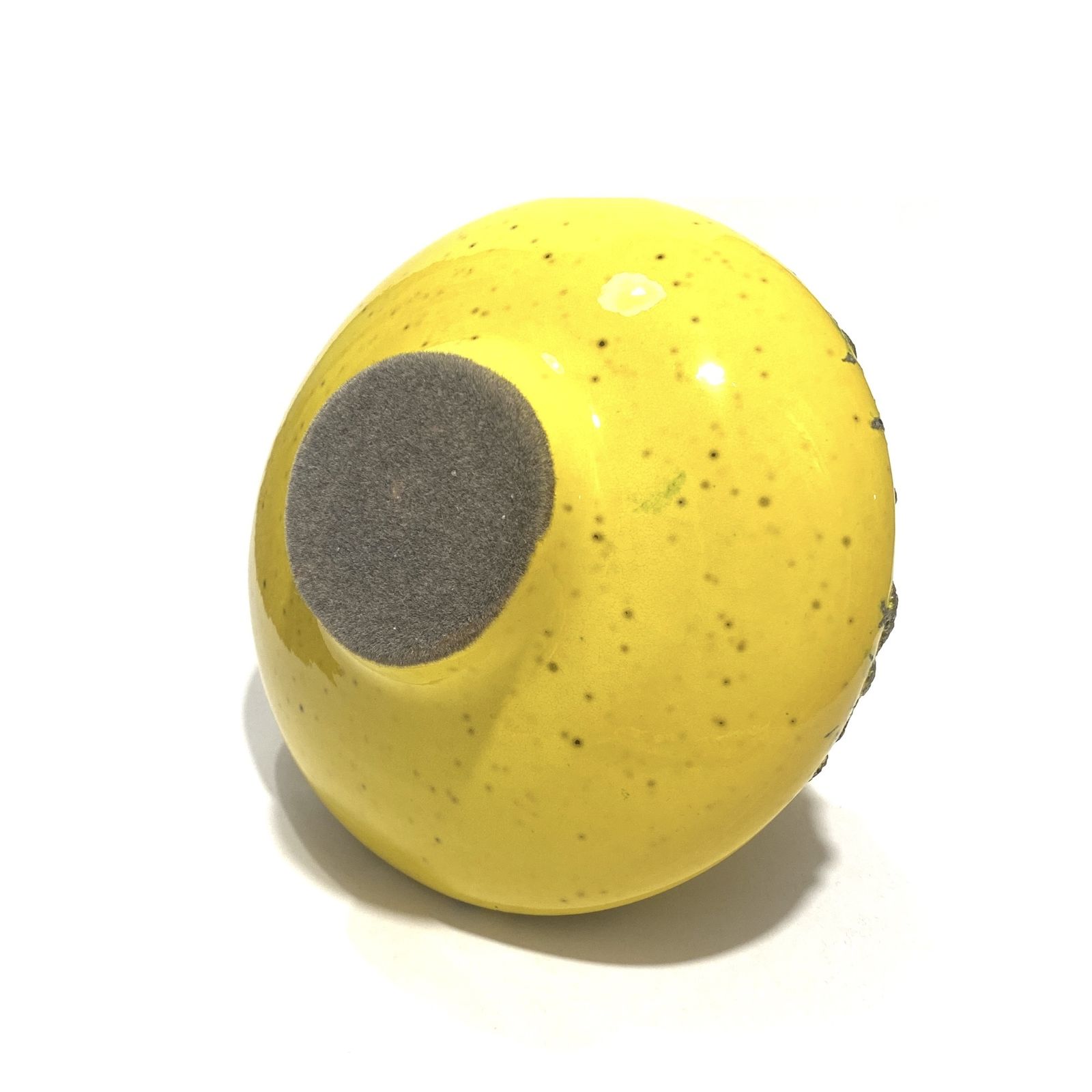 Otto Keramik 206 Vase In Yellow Fat Lava (17.5cm Dia), West German Art Pottery Glaze photo buy