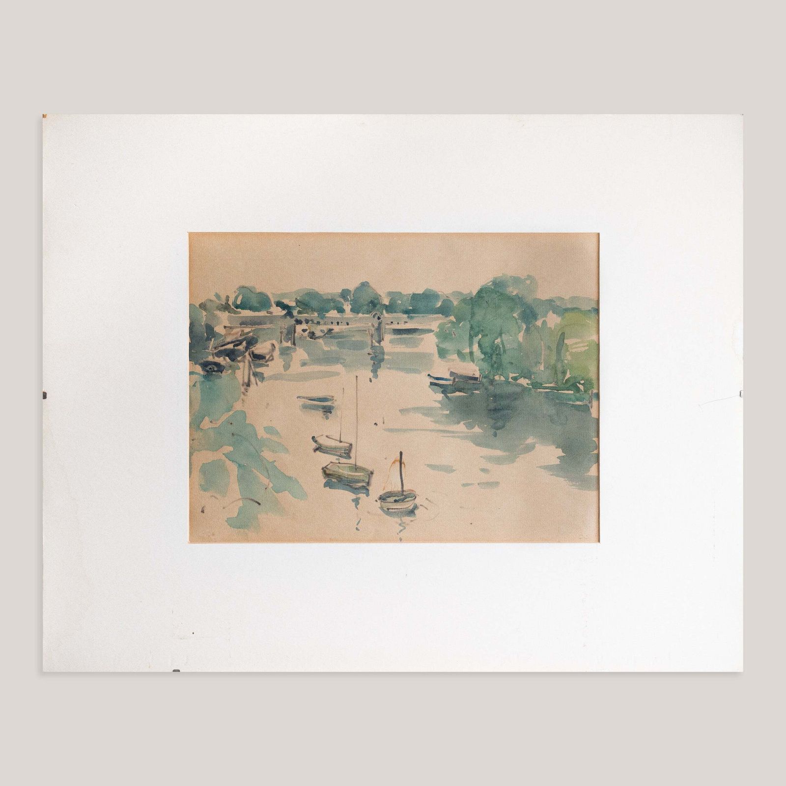Putney Bridge, Londense aquarel photo furniture