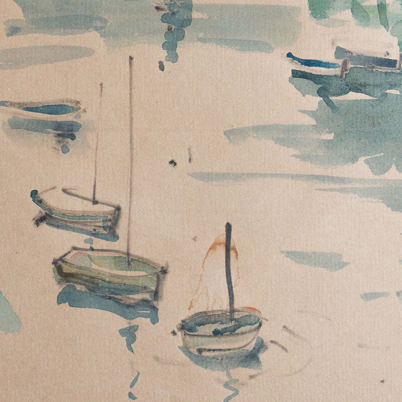 Putney Bridge, Londense aquarel photo Kunst