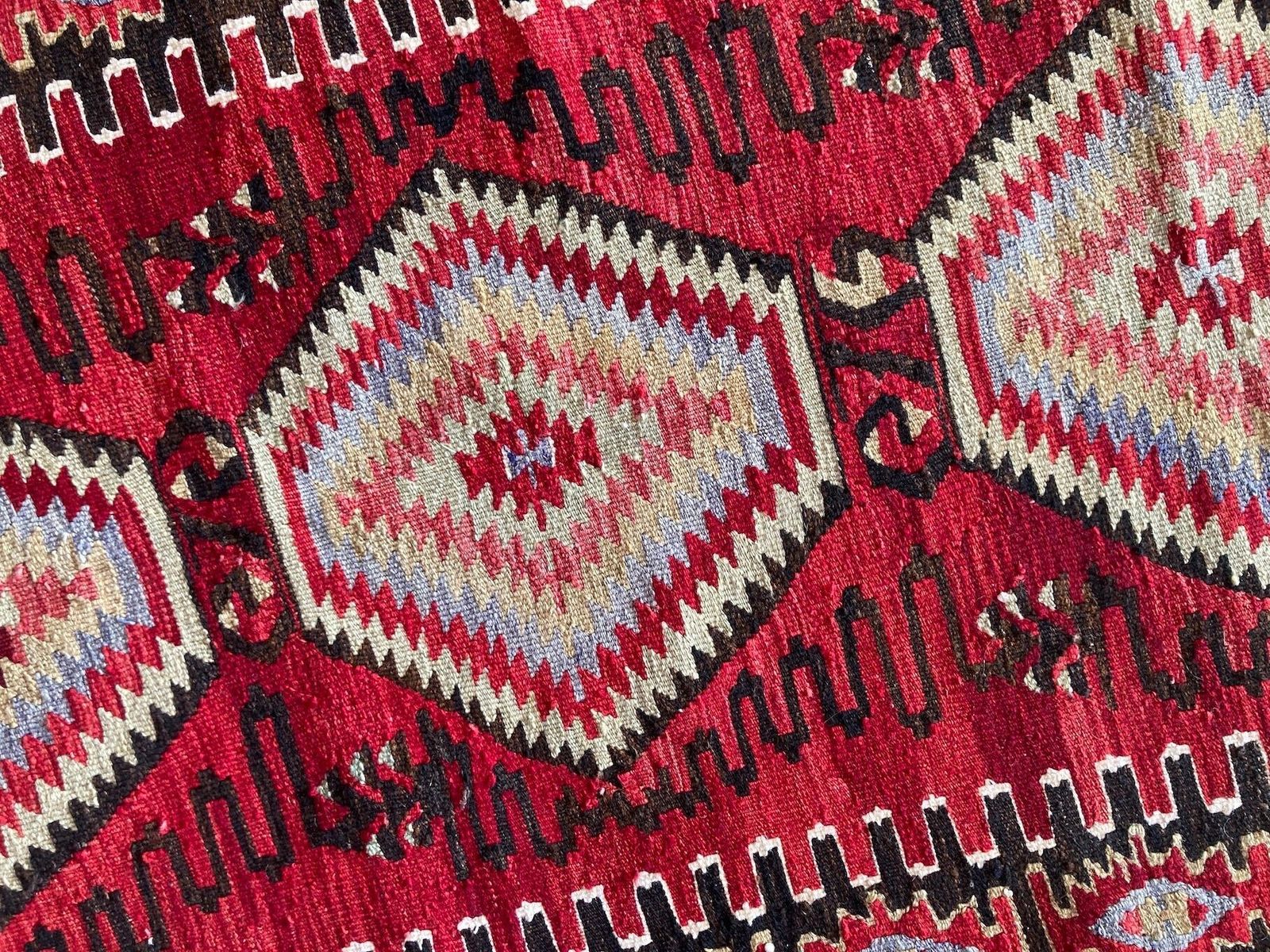 Textiles Vintage Anatolian Kilim 1.78m X 0.95m photo