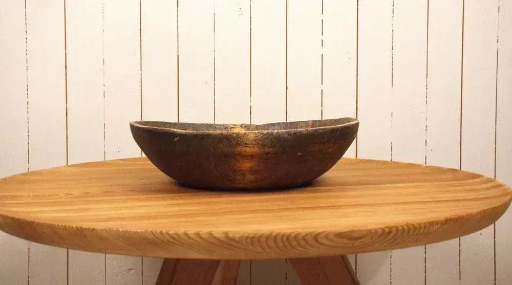 Grand bol en bois folklorique suédois photo buy