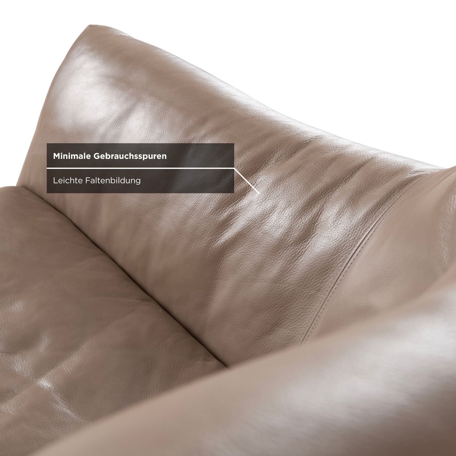 Rolf Benz 566 Leren Chromen Fauteuil Bruin Grijs photo vinterior