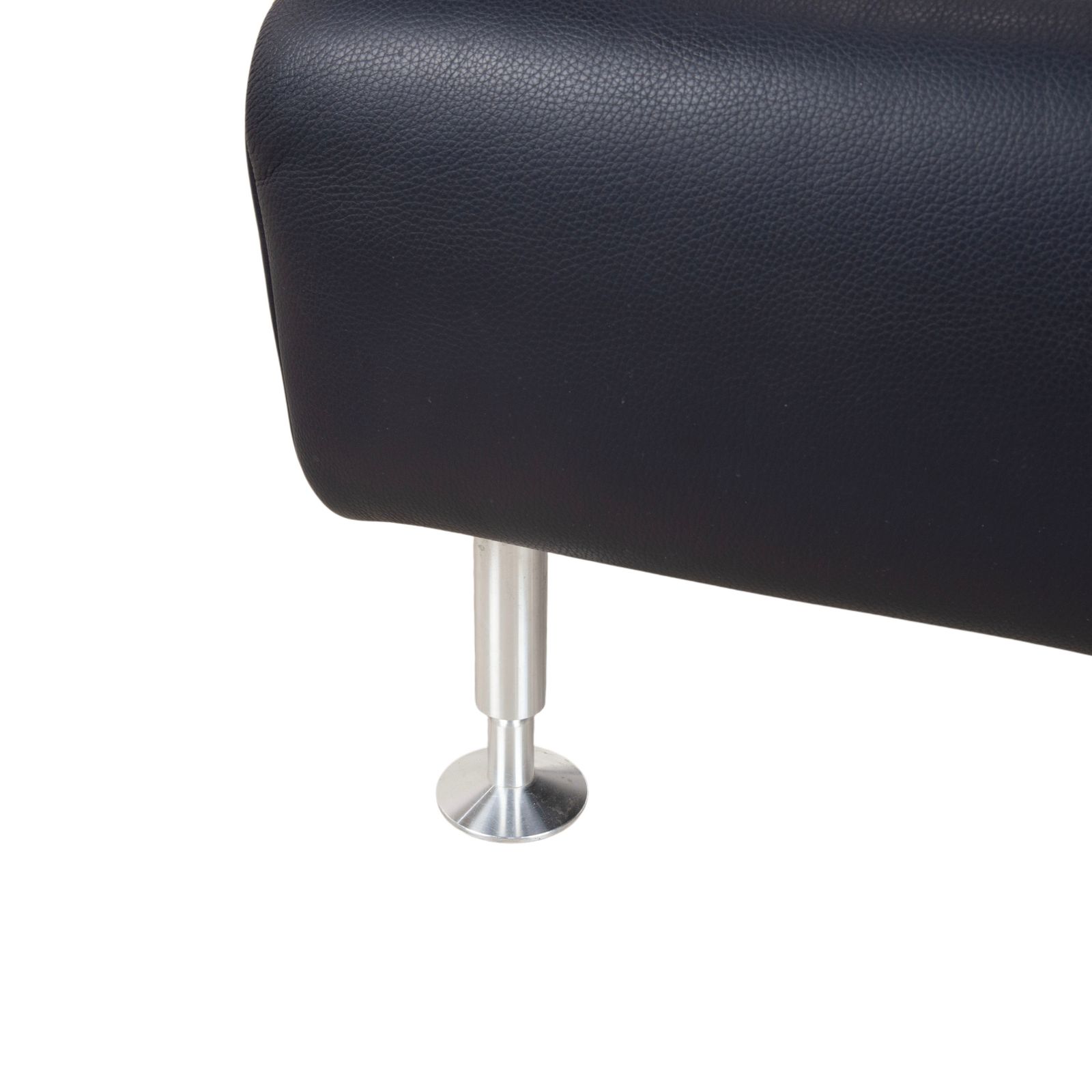 Rolf Benz 250 Leren Hocker Blauw Navy photo for sale