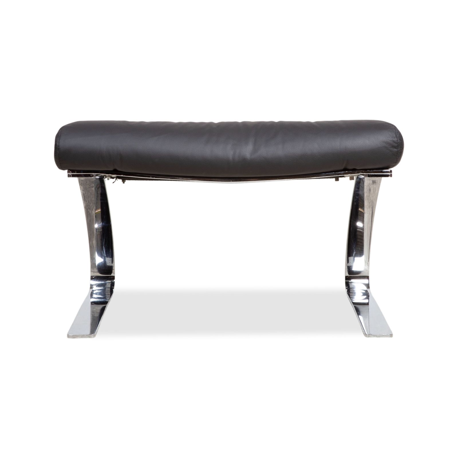 Mobilier Ensemble de fauteuils cantilever Cor Sinus en cuir chromé noir, retapissés photo