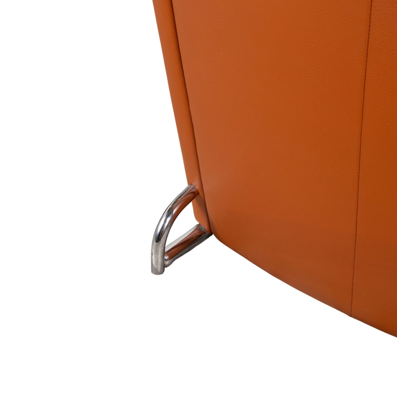 photo furniture Fauteuil FSM Unus en cuir et chrome, cognac, fonction manuelle