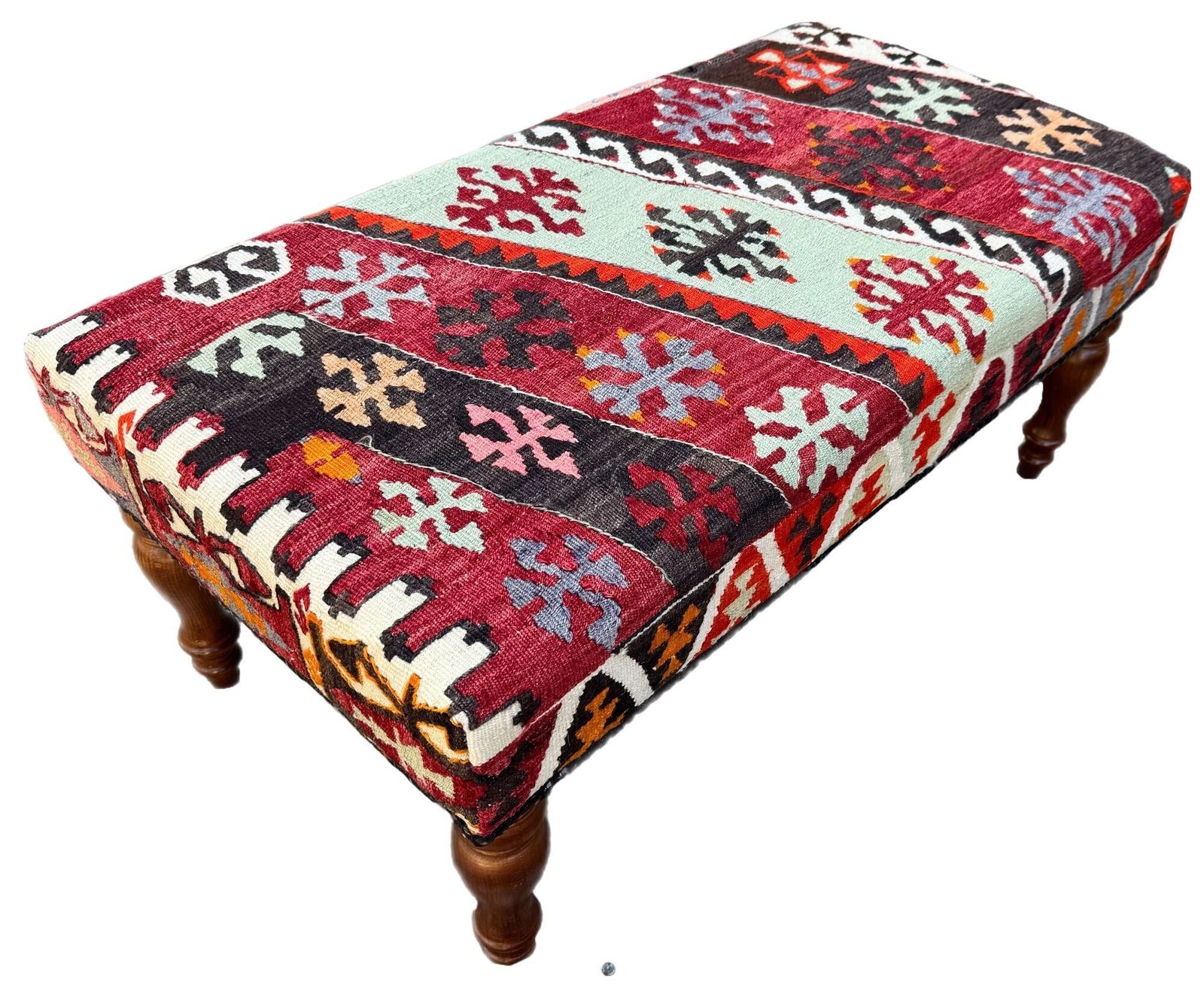 Kilim Beklede Kruk 0,91m x 0,48m x H0,39m