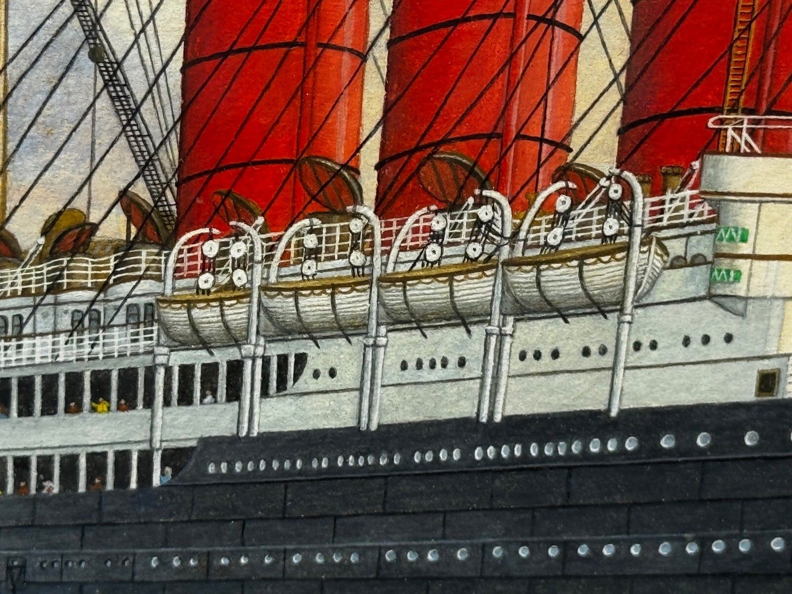 10000.0 Sisters Of The Mersey Rms Lusitania & Rms Mauretania Marine Masterpiece Painting photo