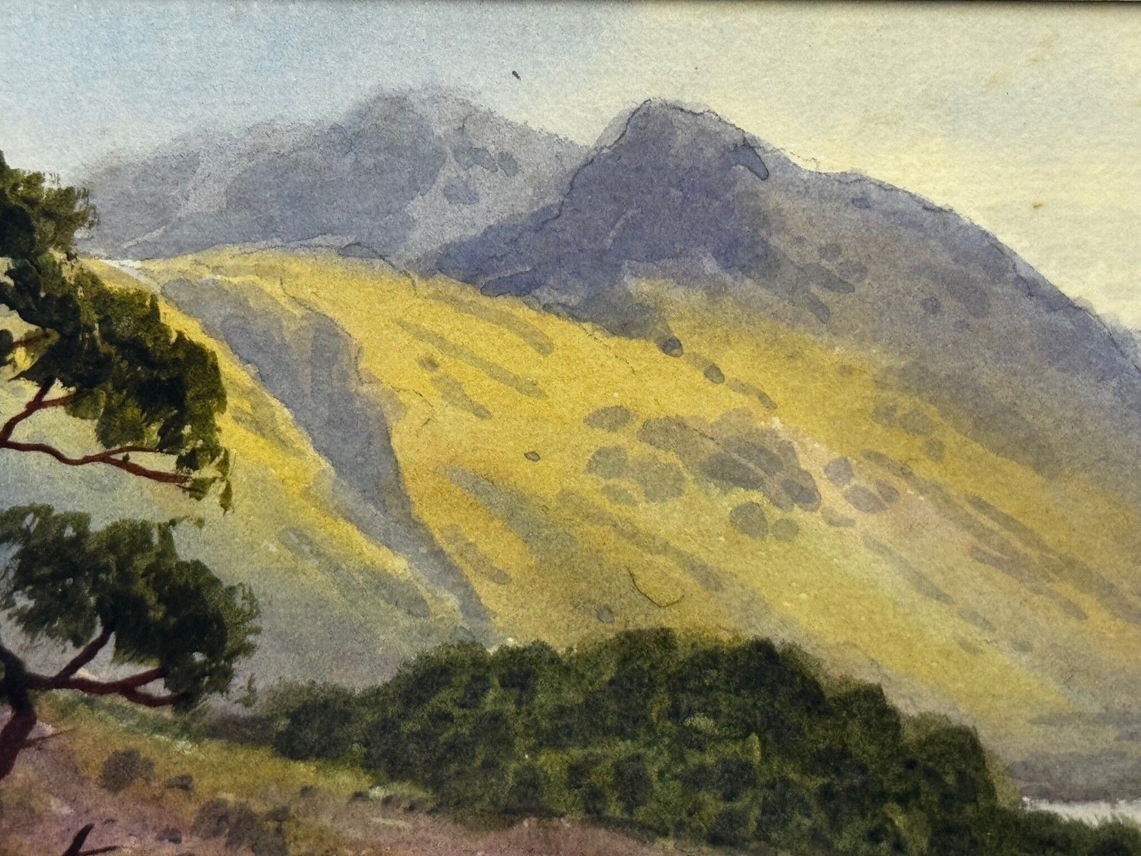photo for sale Schilderij van het Lake District, Thirlmere en Helvellyn, door Edward Horace Thompson, ca. 1925