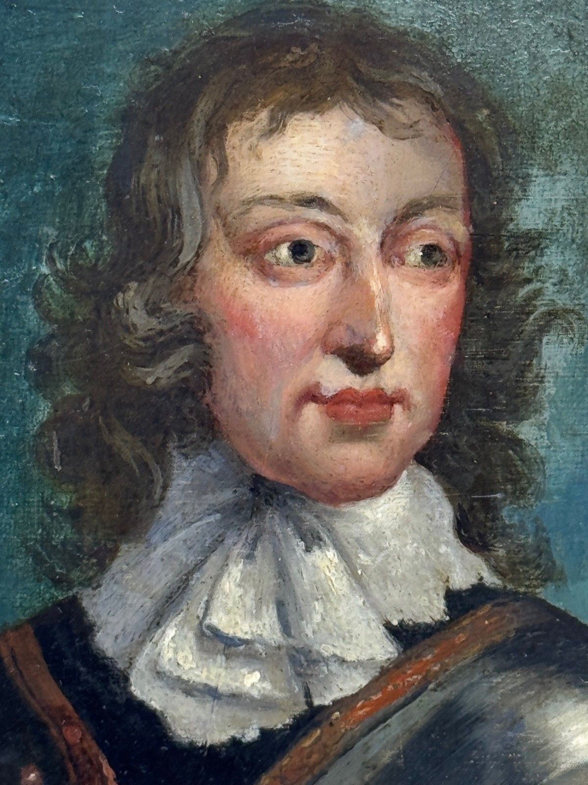 Olieverf portret generaal John Lambert in harnas, commandant New Model Army, 19e eeuw photo Kunst
