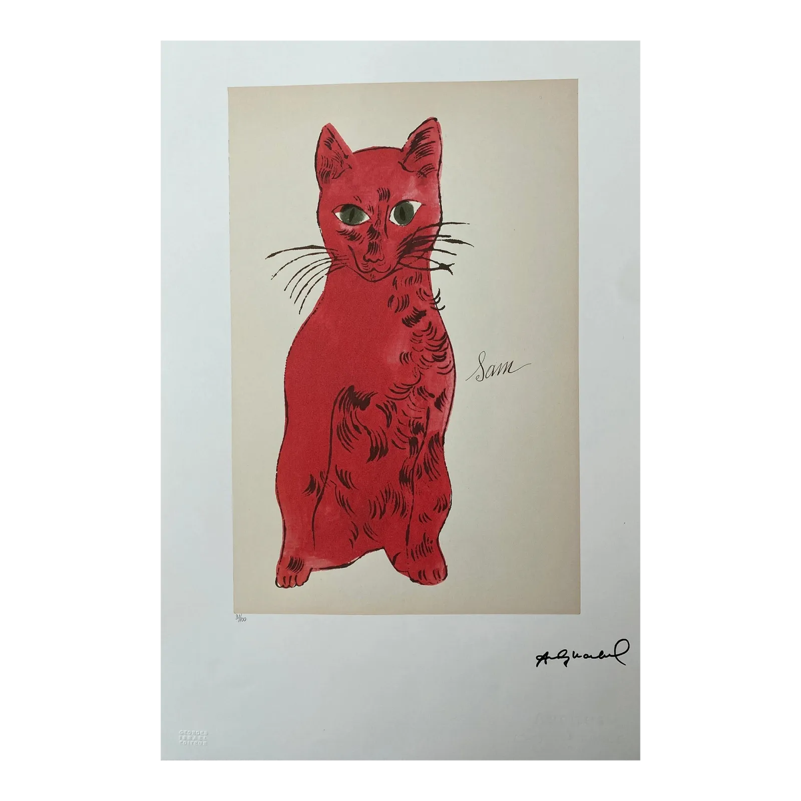 After Andy Warhol, Sam , 1980s, Lithograph