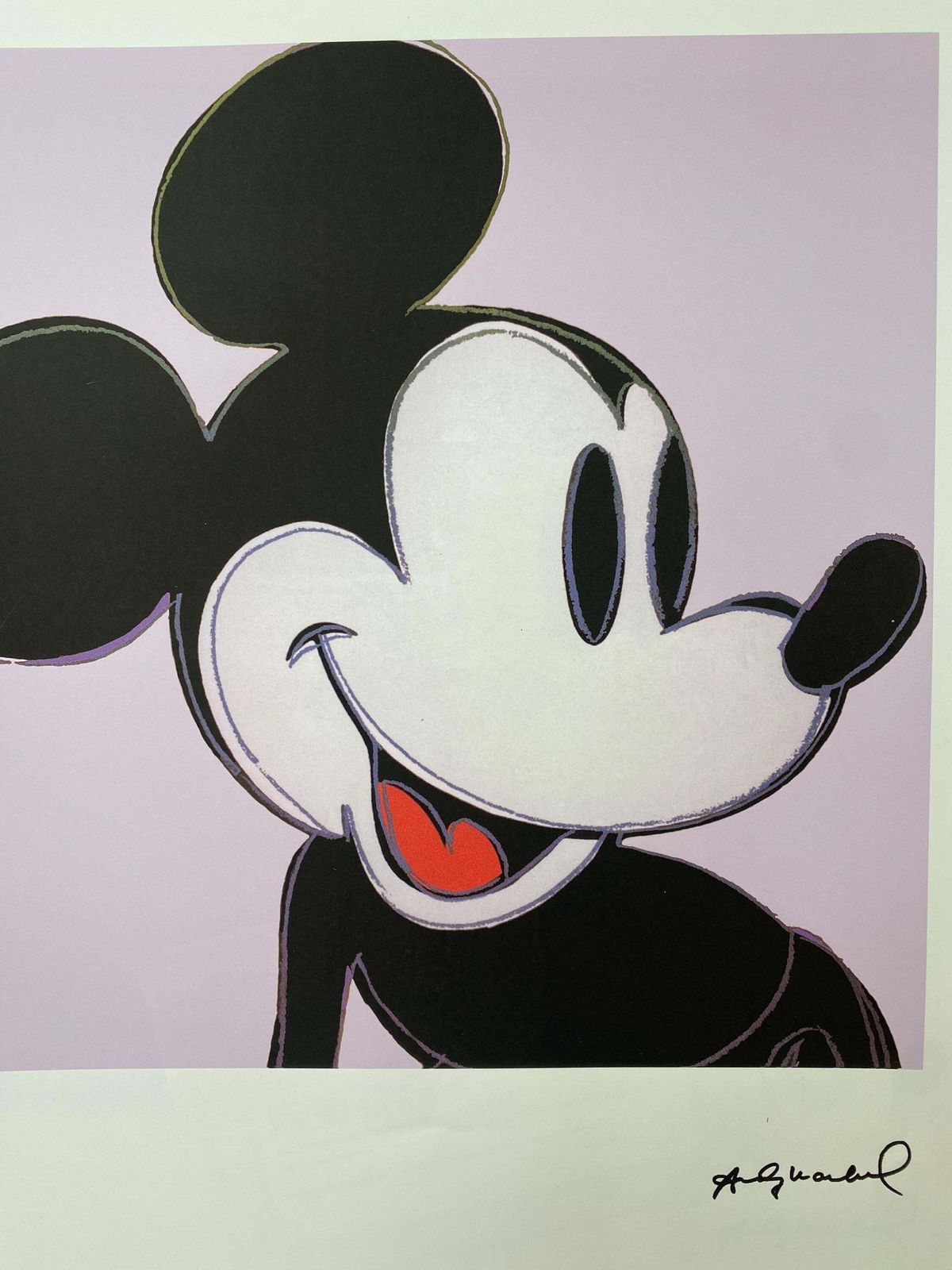 Naar Andy Warhol, Mickey, jaren 1980, Lithografie photo Kunst