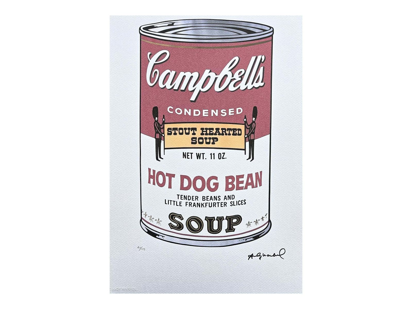 Naar Andy Warhol, Campbell's Soup   Hot Dog Bean, jaren 1980, lithografie photo furniture