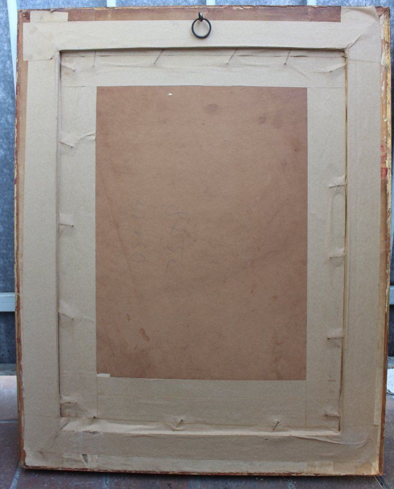 photo for sale 1970s Vintage Abstract Basquiat Style Framed Painting