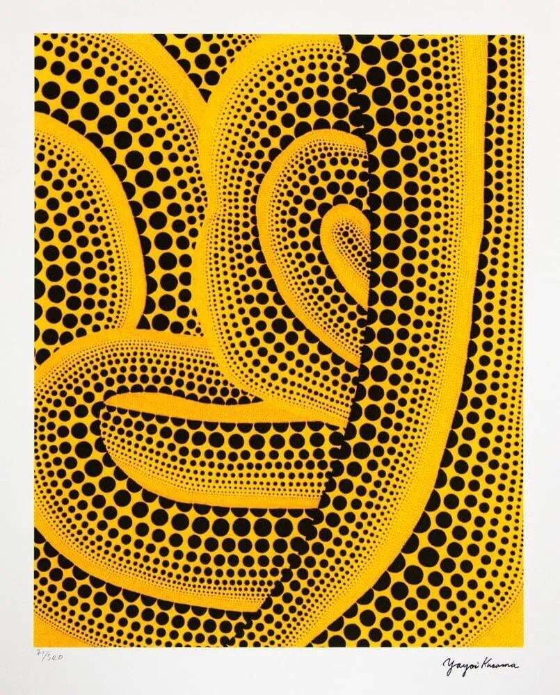 Naar Yayoi Kusama, Wave, lithografie, jaren 1990 photo furniture