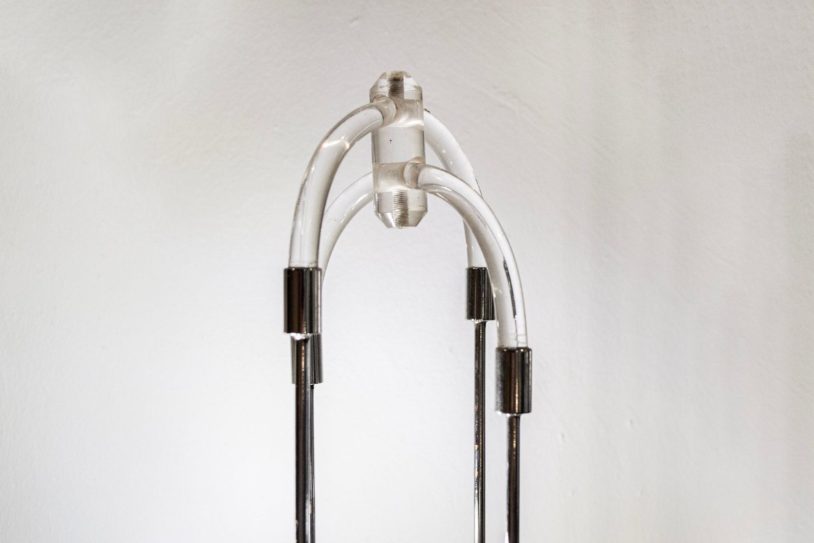 Vintage Italian Acrylic Glass Floor Lamp, 1980s