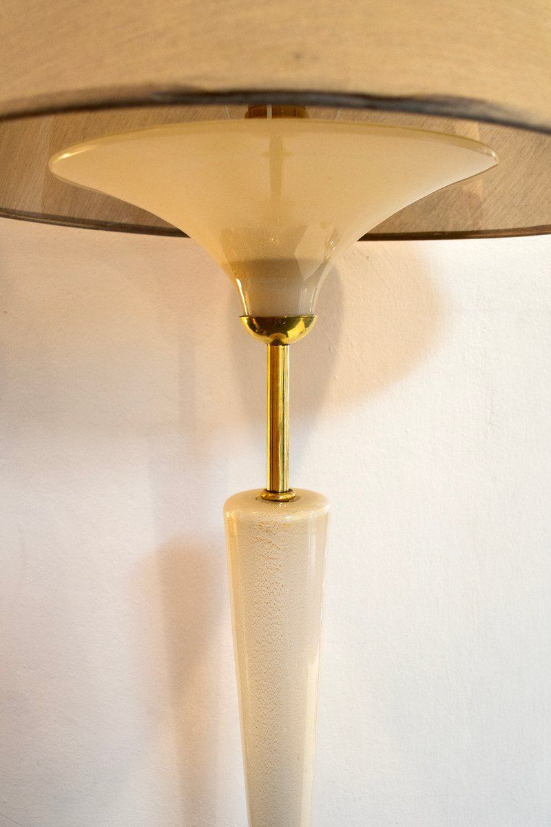 Brass And Glass Floor Lamp By Tomaso Buzzi, Italy, 1950s photo furniture