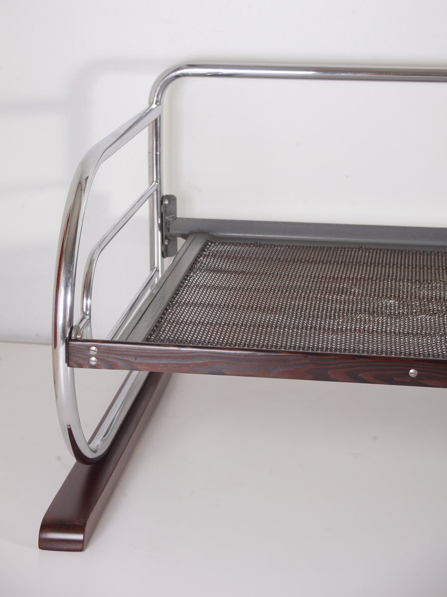 Bauhaus Tubular Chrome Daybed By Hynek Gottwald For Kovona, 1950s photo for sale