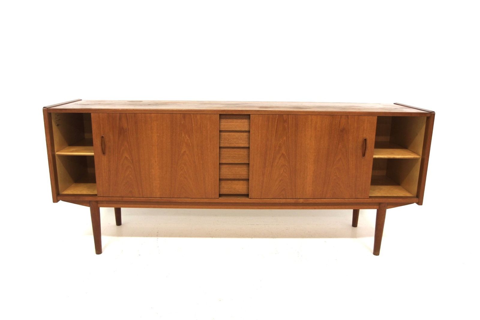 Enfilade scandinave Trio en teck par Nils Jonsson pour Troeds, Suède, 1960 photo for sale