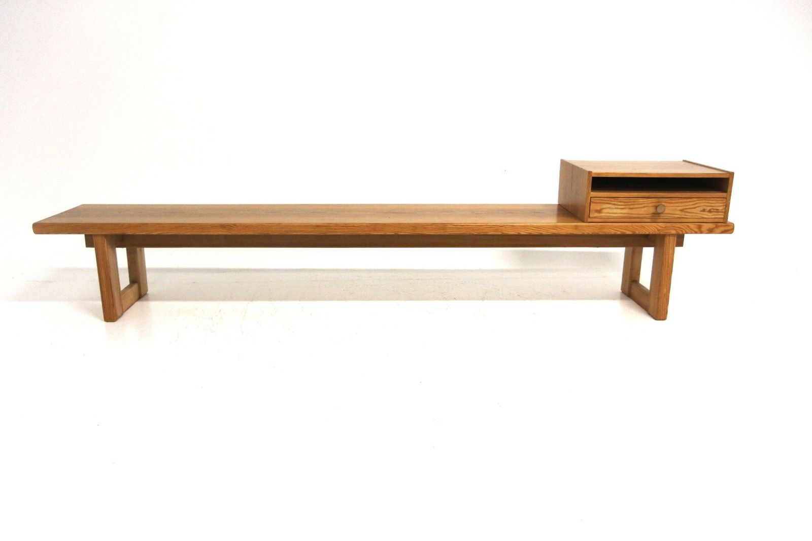 Banc scandinave en pin, Suède, 1960 photo furniture
