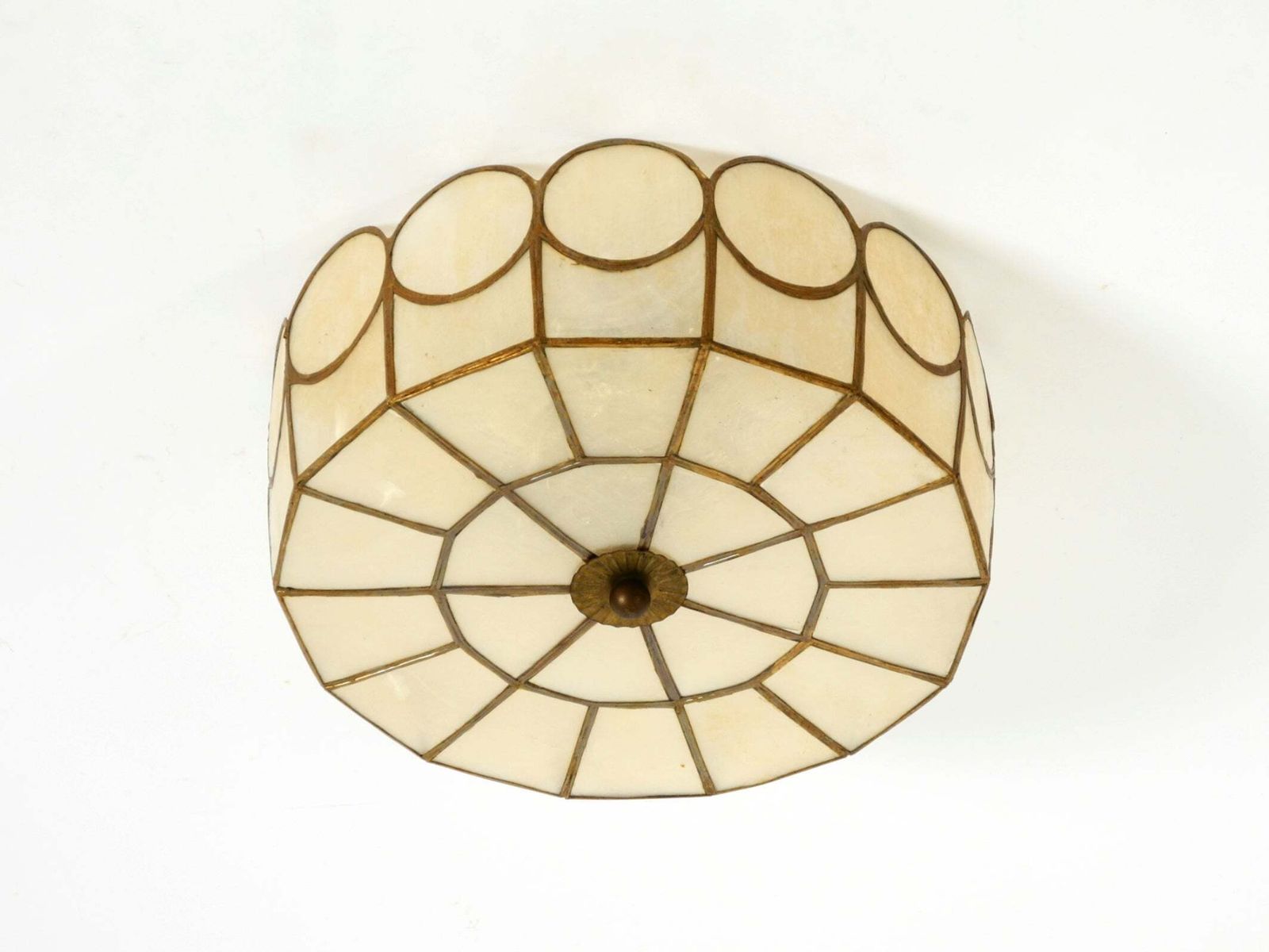 Elegant, Stunningly Beautiful Round Mid Century Modern Ceiling Or Wall Lamp Made photo furniture