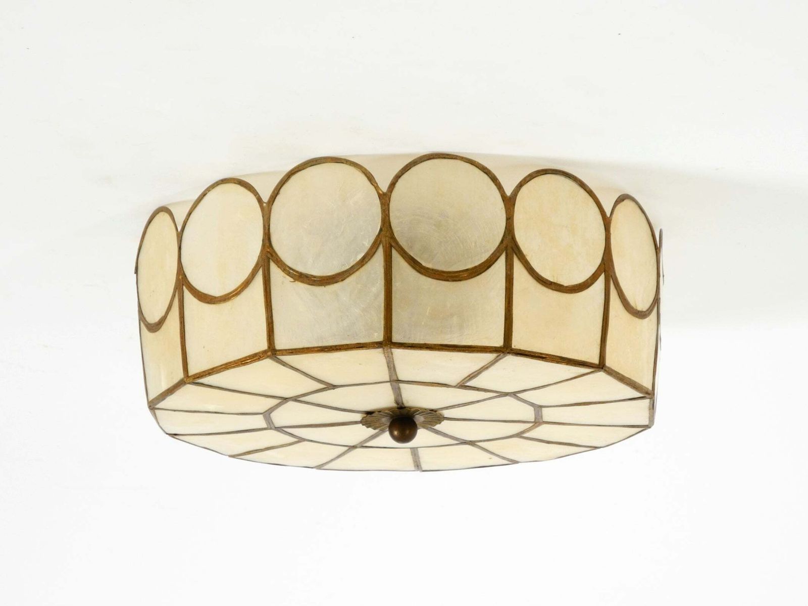 Elegant, Stunningly Beautiful Round Mid Century Modern Ceiling Or Wall Lamp Made photo Lighting