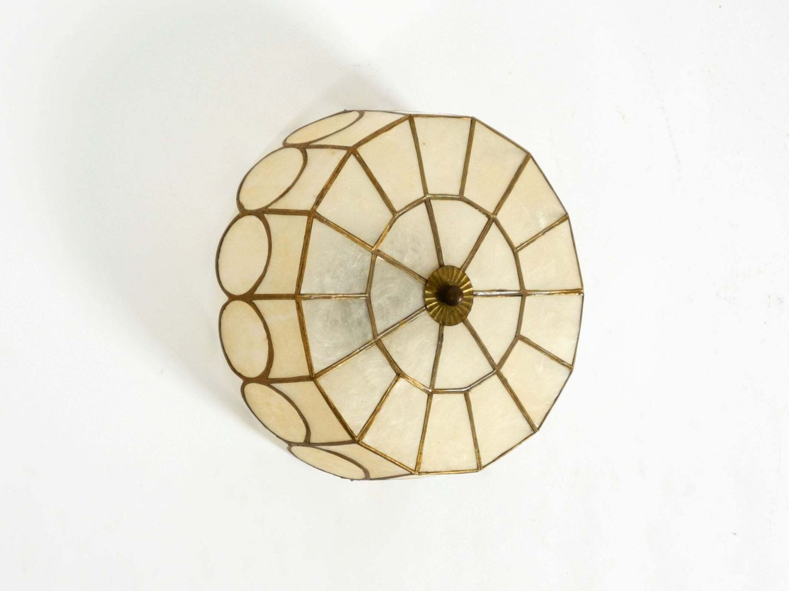 photo vinterior Elegant, Stunningly Beautiful Round Mid Century Modern Ceiling Or Wall Lamp Made