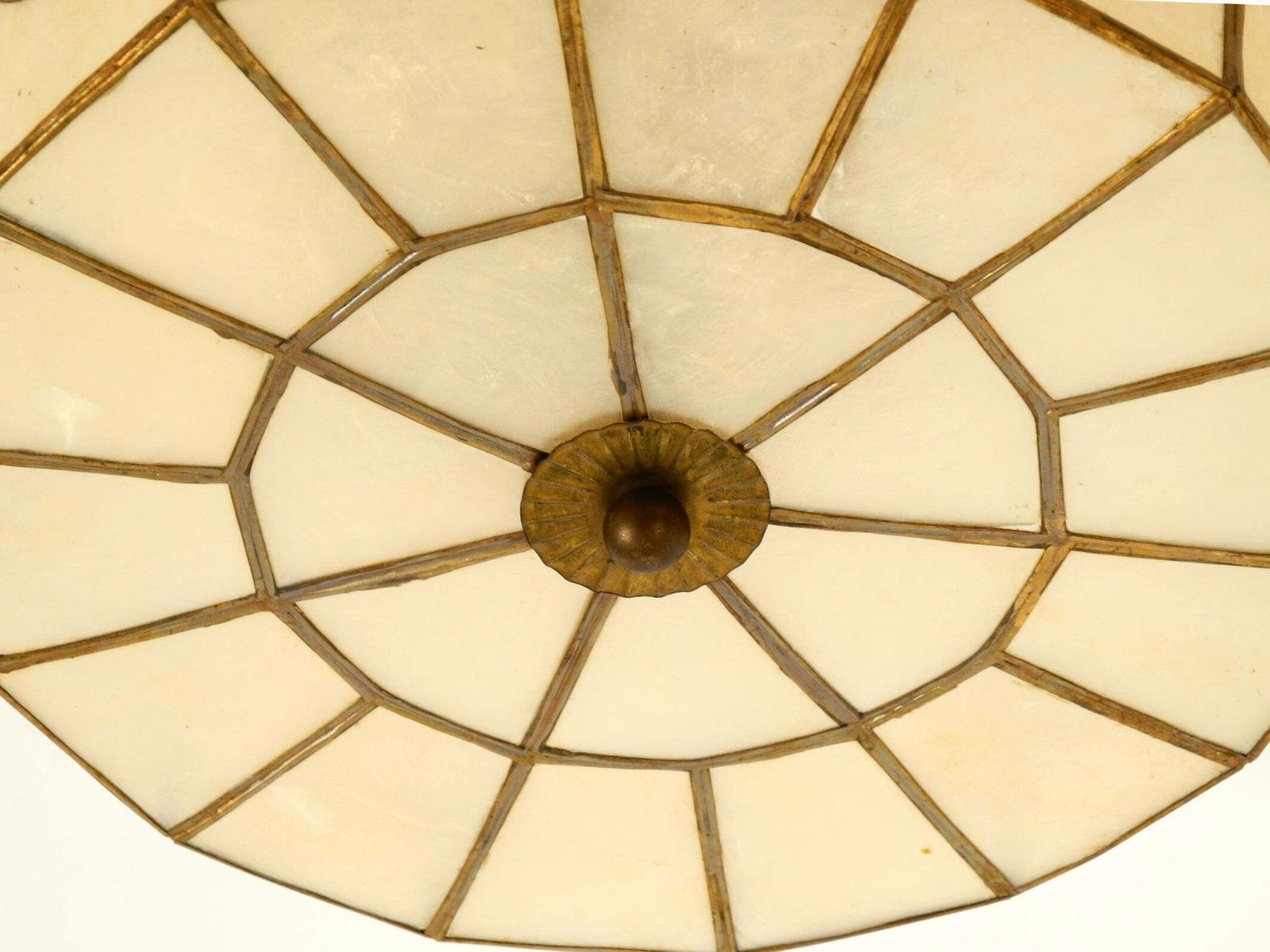 photo vintage Elegant, Stunningly Beautiful Round Mid Century Modern Ceiling Or Wall Lamp Made