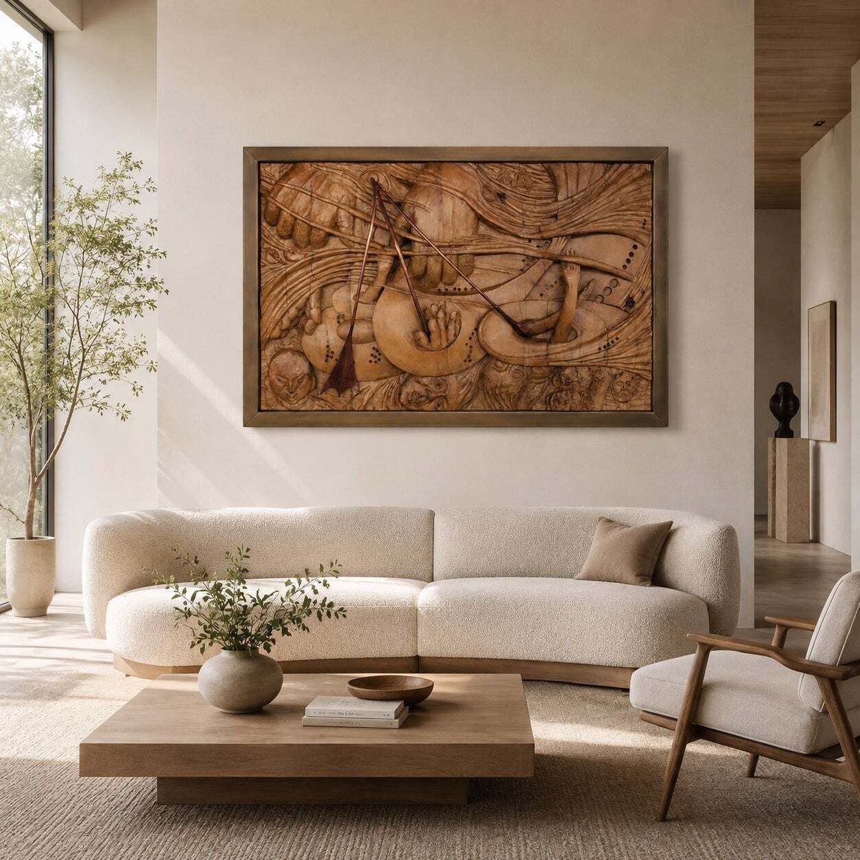 photo furniture Bas-relief en noyer sculpté « The Visions Of The Soul », par Gian Pietro Ceoldo