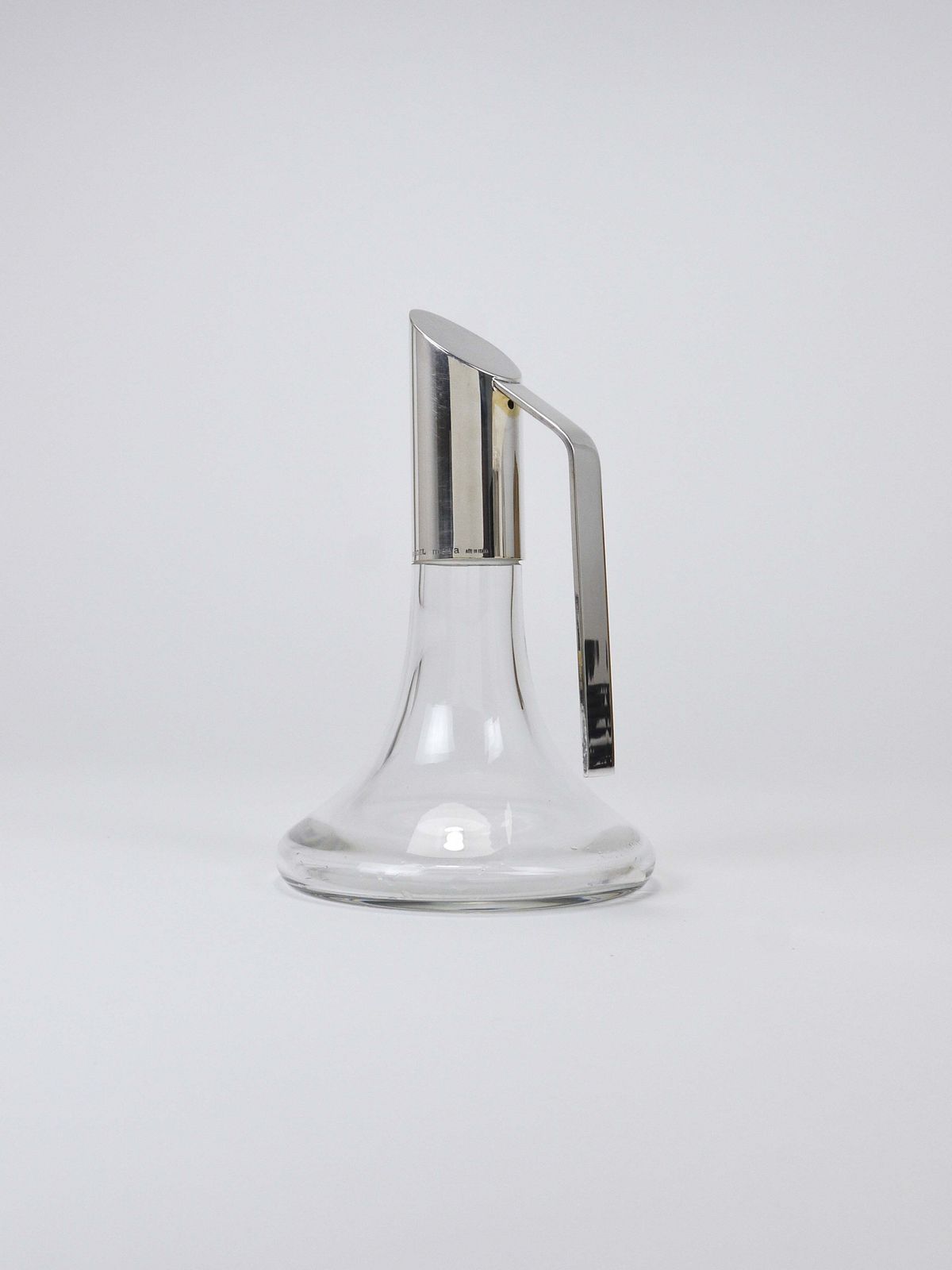 Woonaccessoires Riedel Mesa Elegante Zilveren Kristallen Karaf, Decanteerkaraf, Kan, Italië, jaren 1980 photo