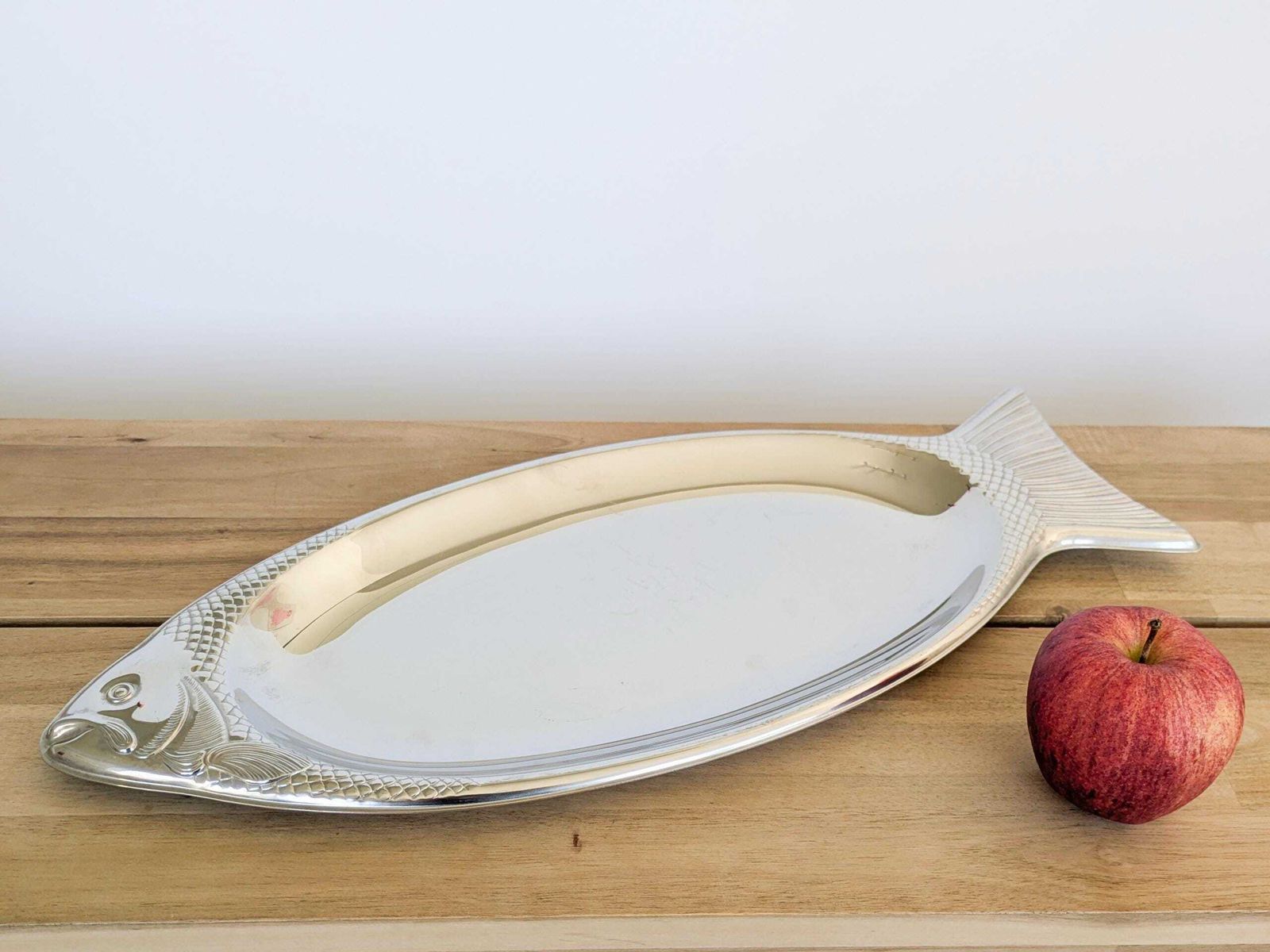 Vintage WMF Cromargan visschaal roestvrij staal mid-century. photo Woonaccessoires