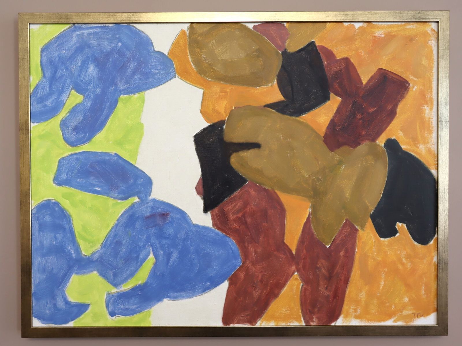 Forms In Motion, olieverfschilderij, midden 20e eeuw