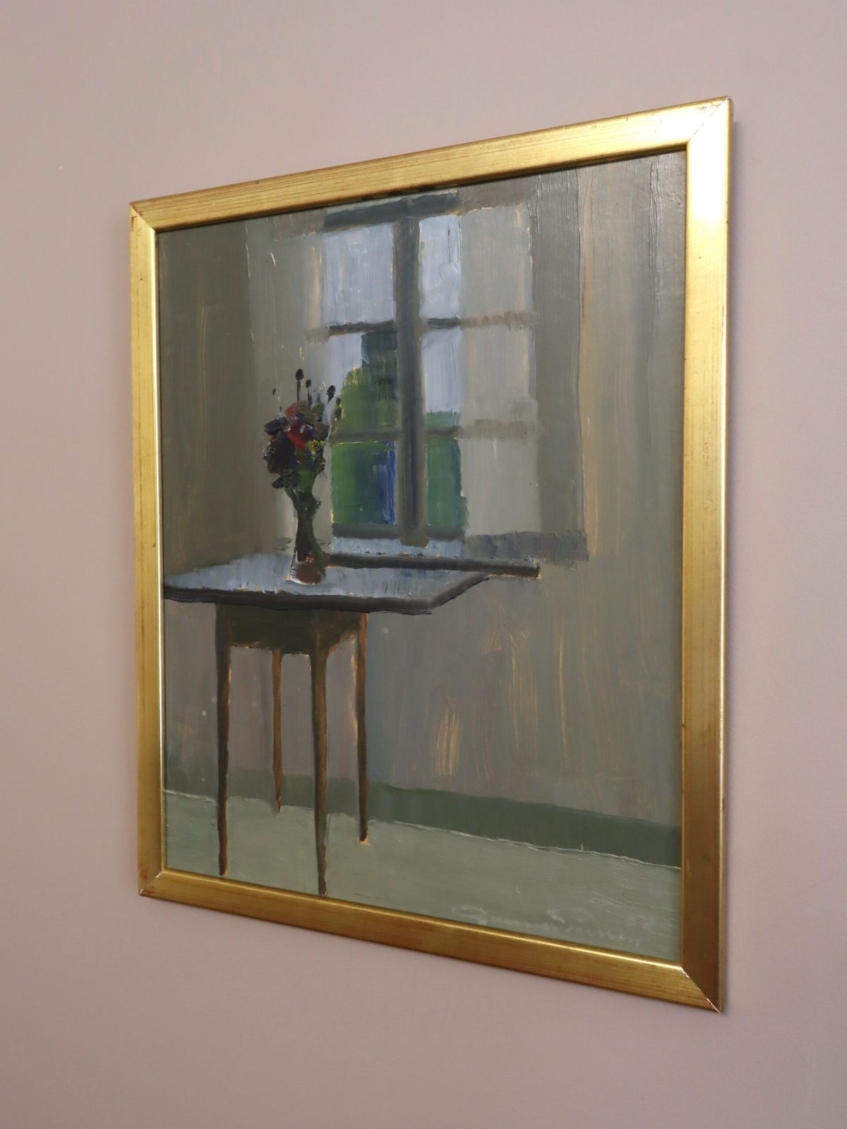 Morning Light, olieverfschilderij, jaren 1950 photo Kunst