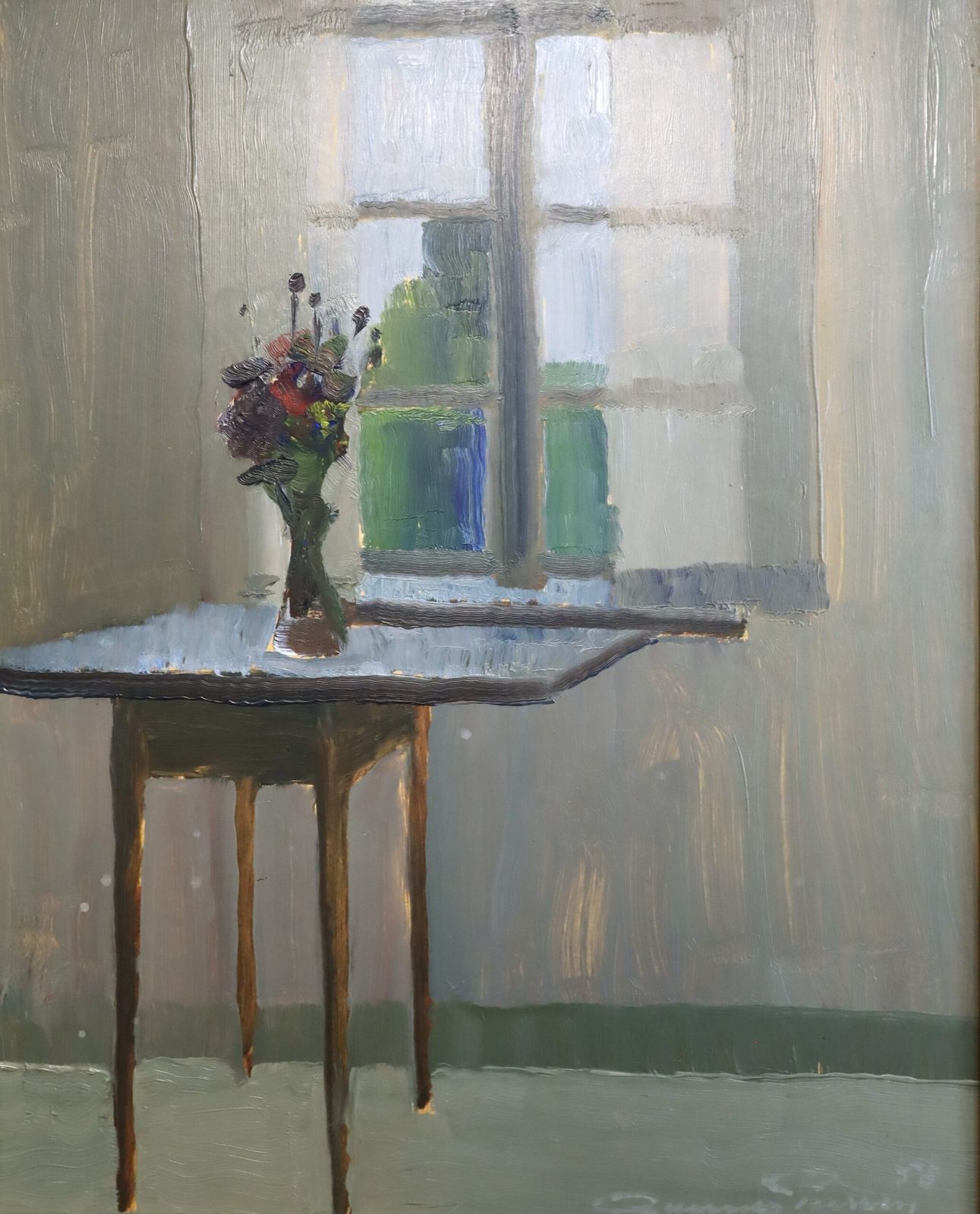 photo for sale Morning Light, olieverfschilderij, jaren 1950