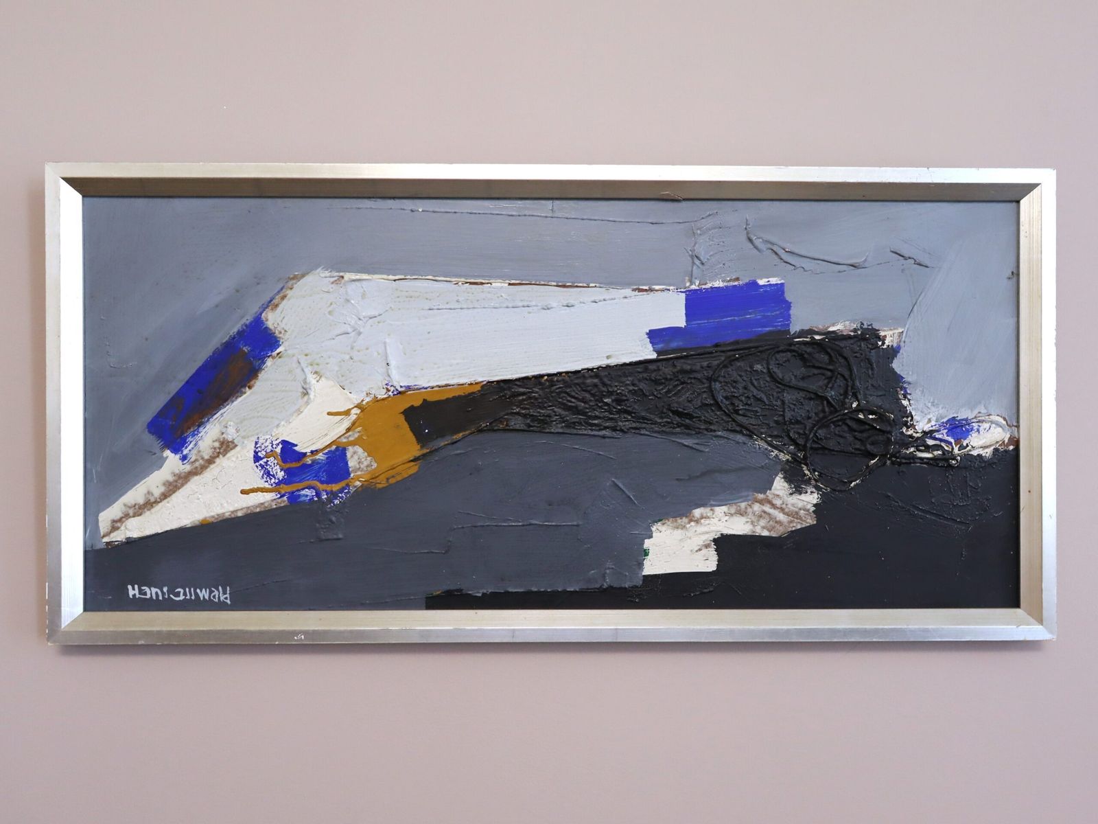 Blue Echoes, olieverfschilderij, midden 20e eeuw