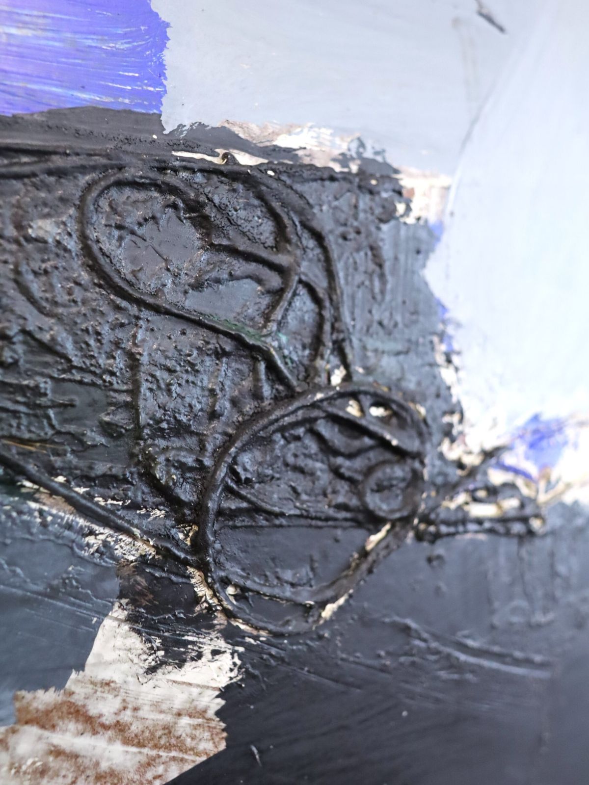 Blue Echoes, olieverfschilderij, midden 20e eeuw photo buy