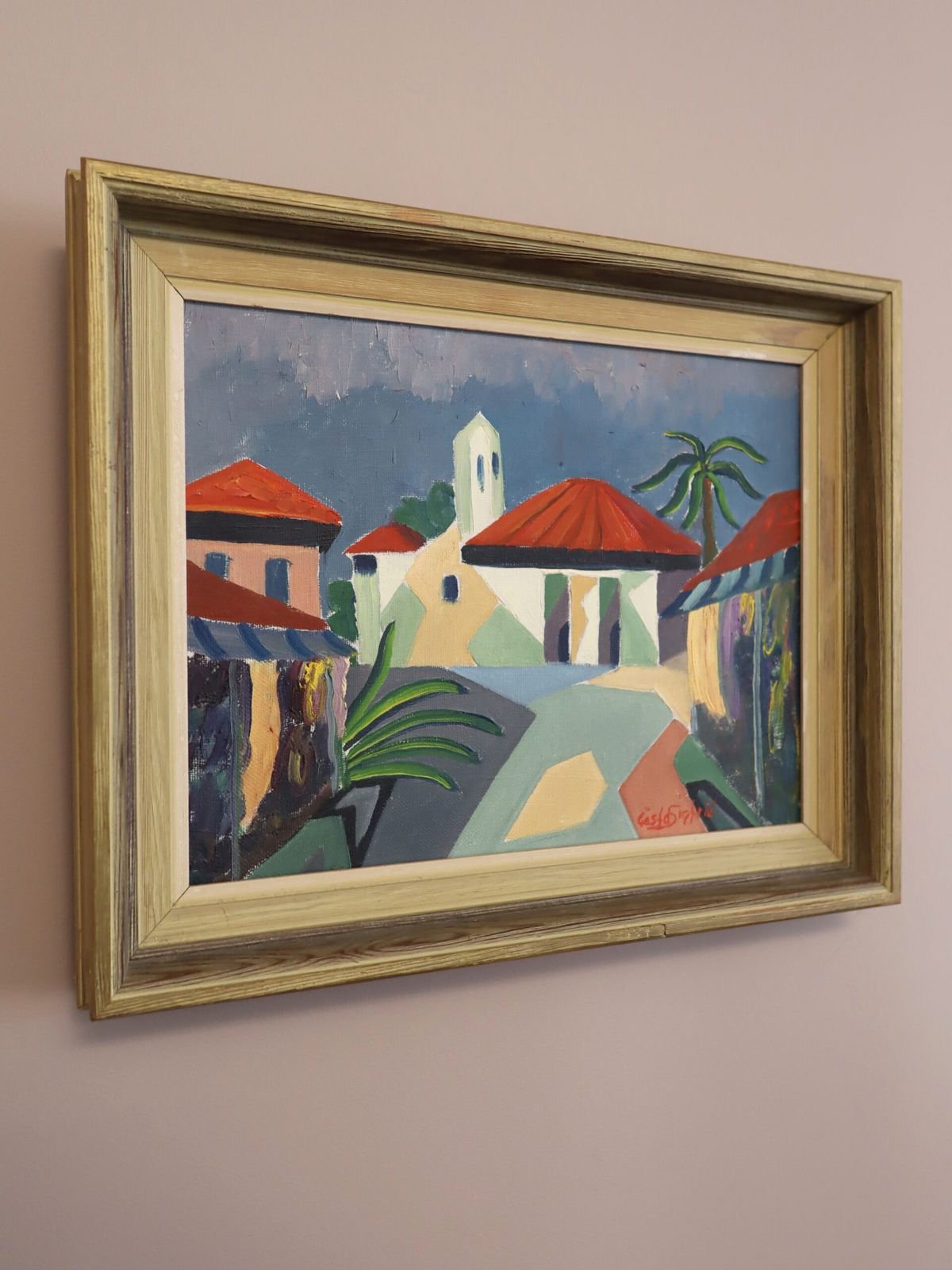 Where The Palms Sway In Oil Onto Canvas photo Art