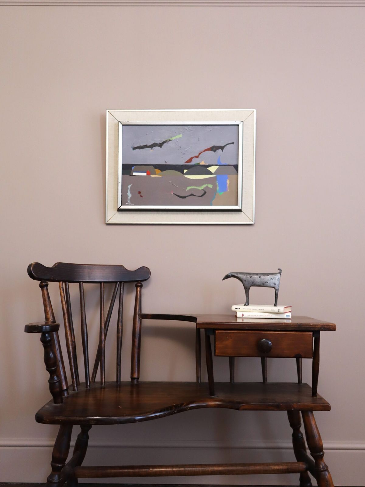 Landschap in herinnering, olieverf op paneel photo furniture