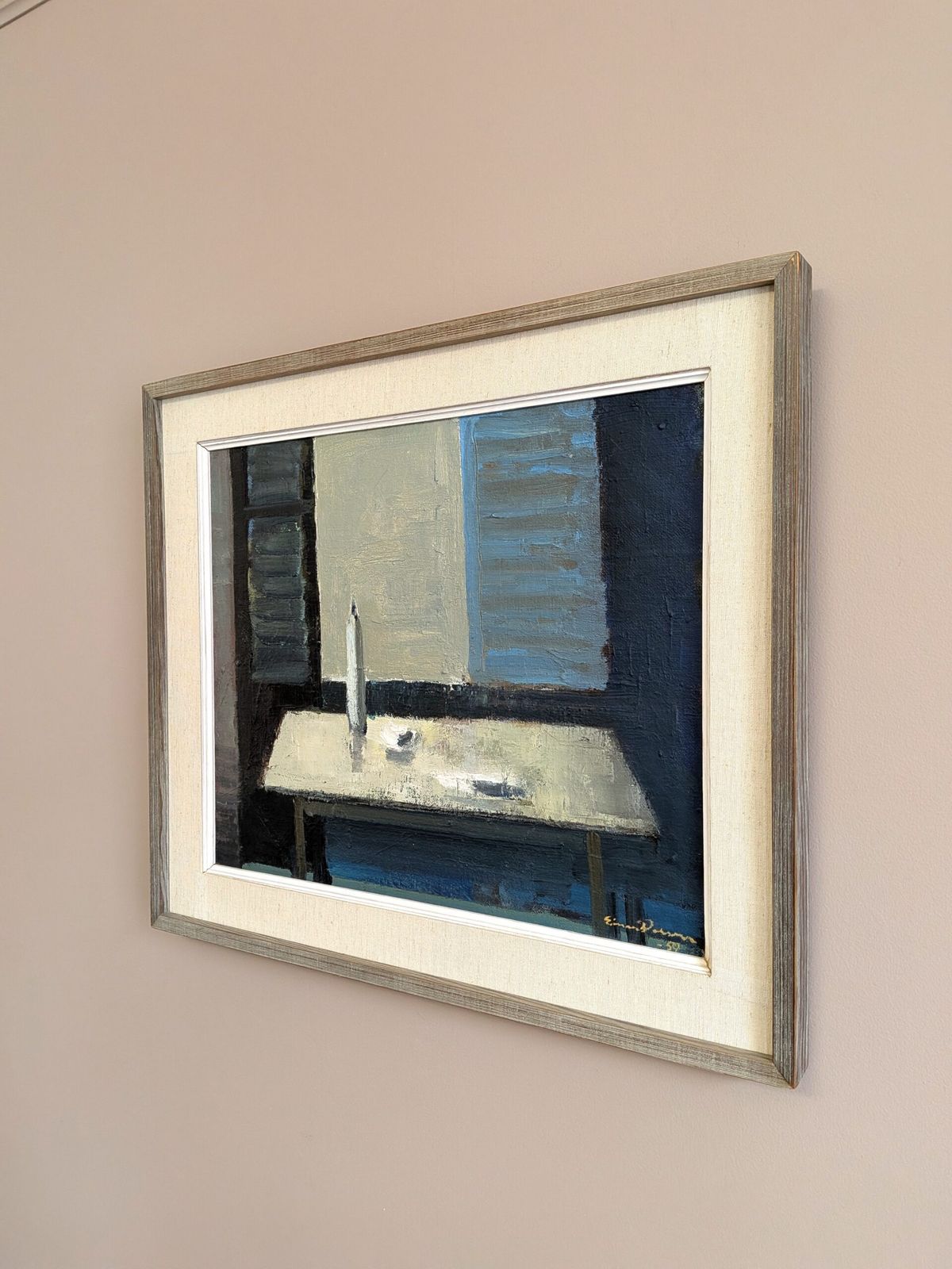 Een Moment Van Stilte, Olieverf Op Doek photo Kunst