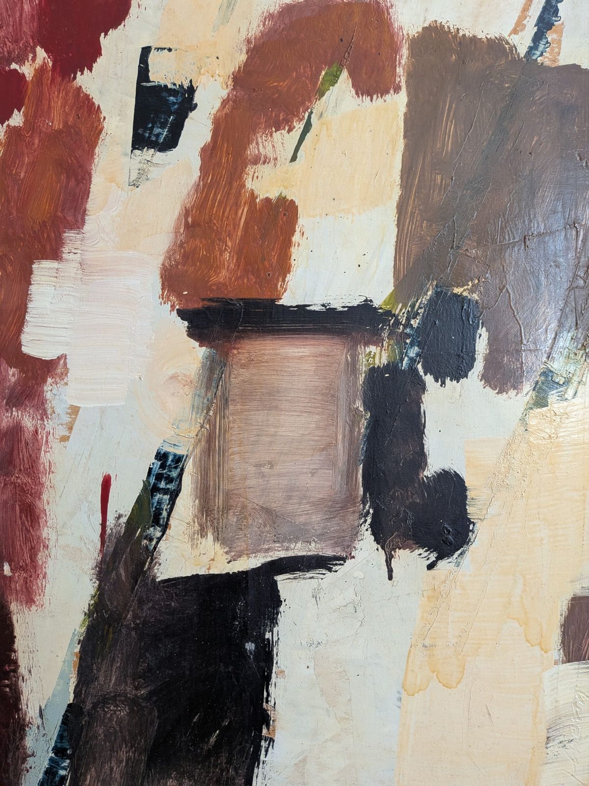 photo furniture Threshold Of Presence, midden 20e eeuw olieverfschilderij