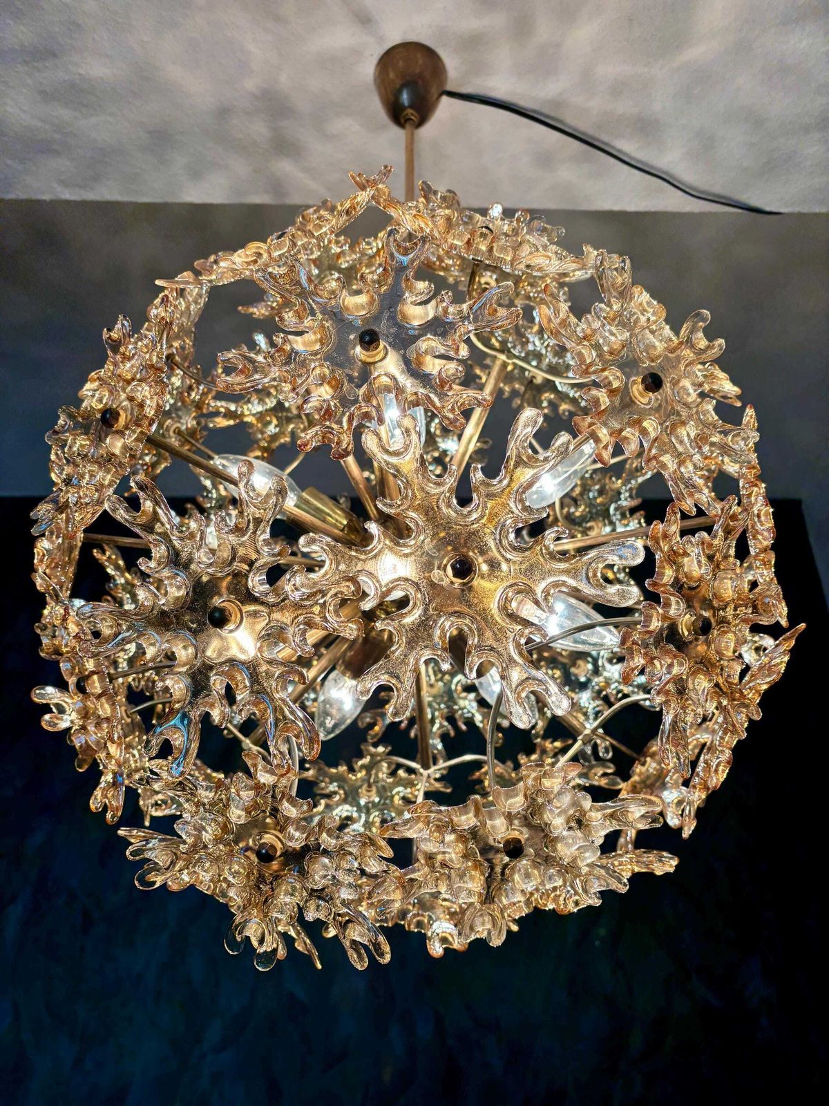 3103.0 Grote Sputnik Chandelier, jaren 1960 photo