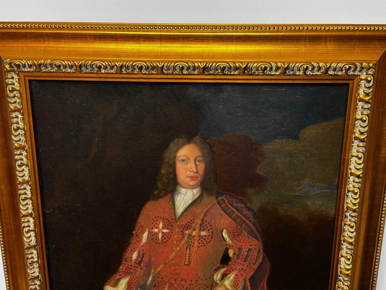 19th Century Jacobite Highland Noble Oil Portrait Kenneth Sutherland 3rd Lord Duffus In 1732 After Richard Waitt photo buy