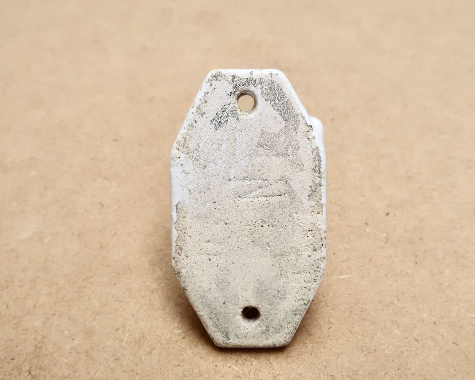 White Porcelain Coat Hooks, 1950s photo buy