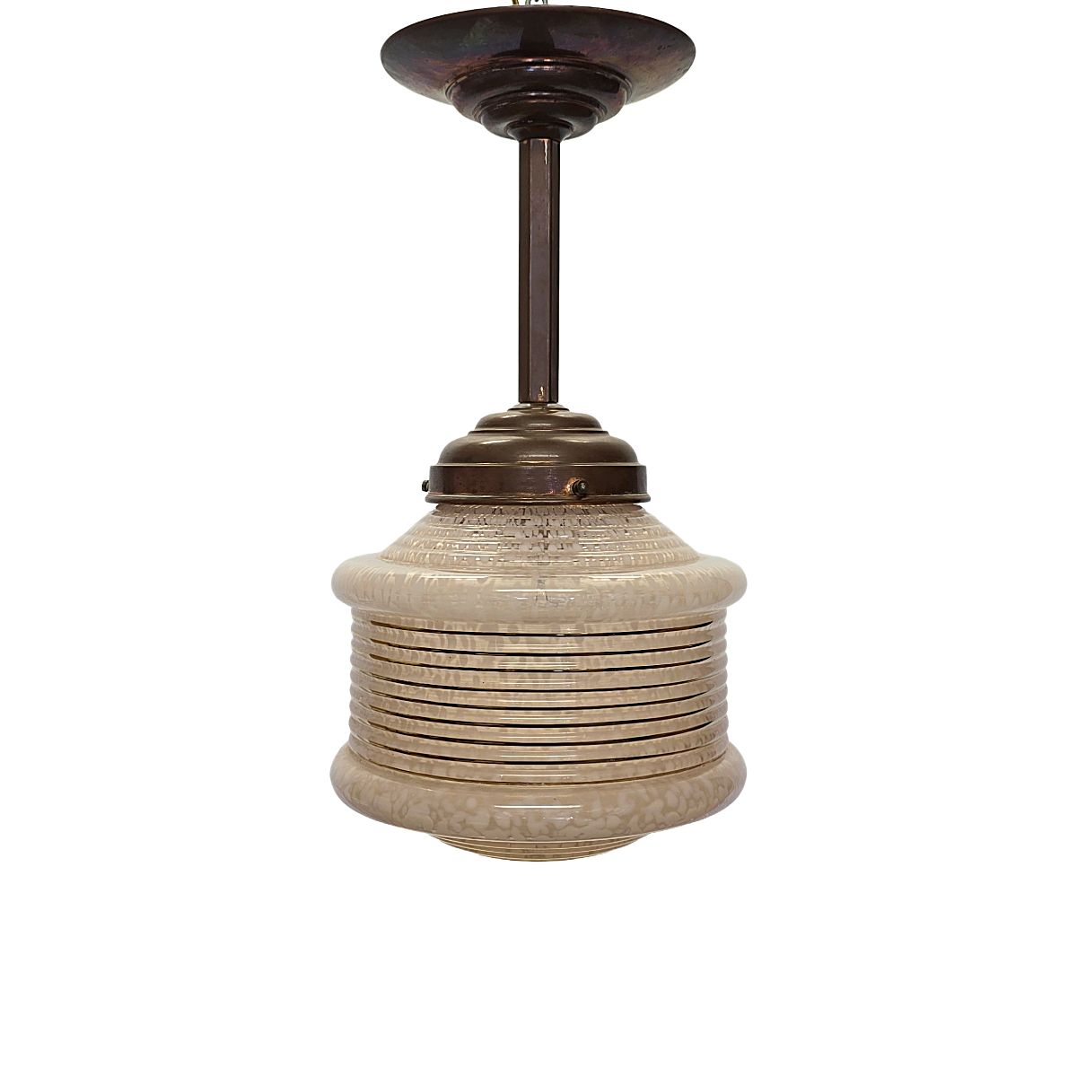 Lampe à suspension Art Déco française, années 1930
