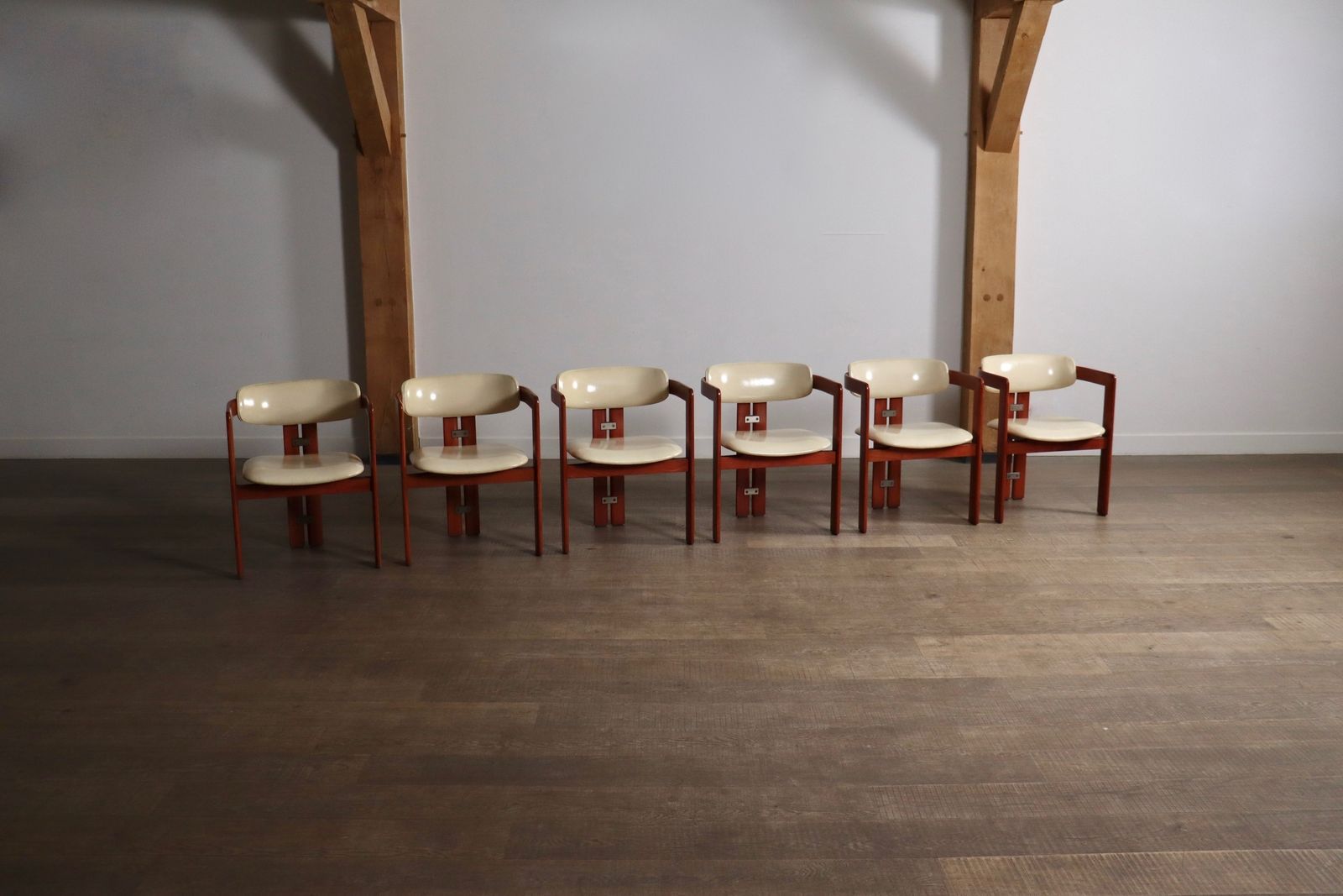 Set van 6 Augusto Savini Pamplona stoelen voor Pozzi, Italië, 1965 photo Meubels