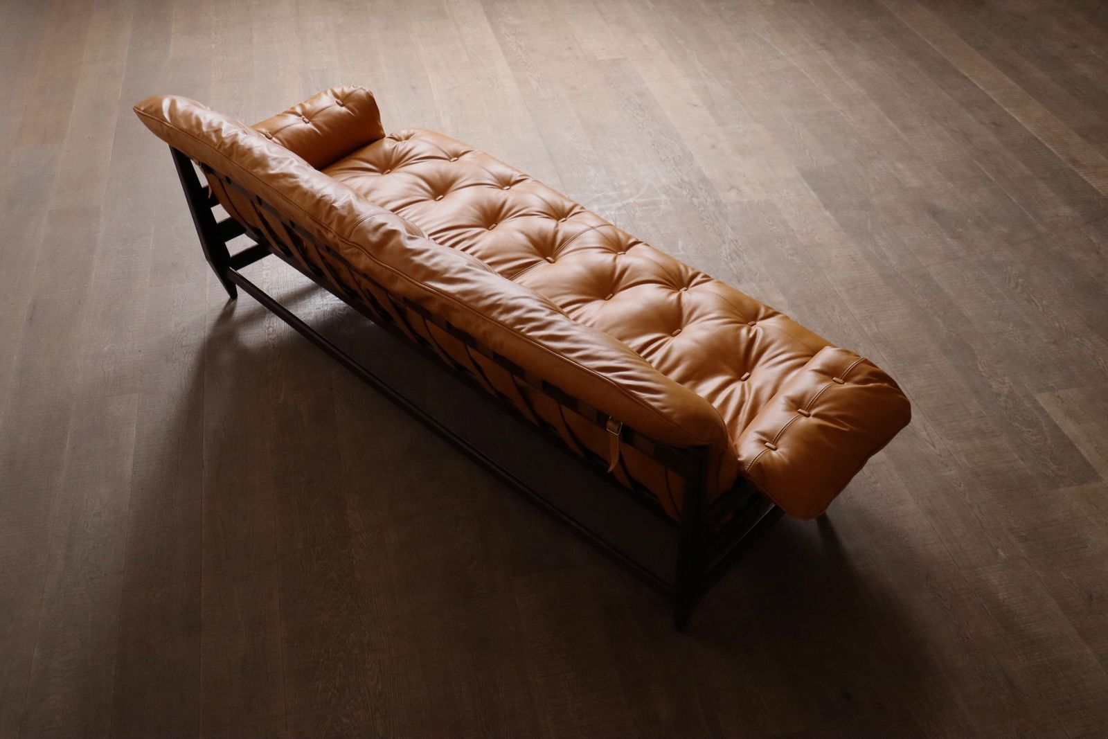 Jean Gillon Rodeio Sofa voor Italma Wood Art, Brazilië, 1965 photo vintage