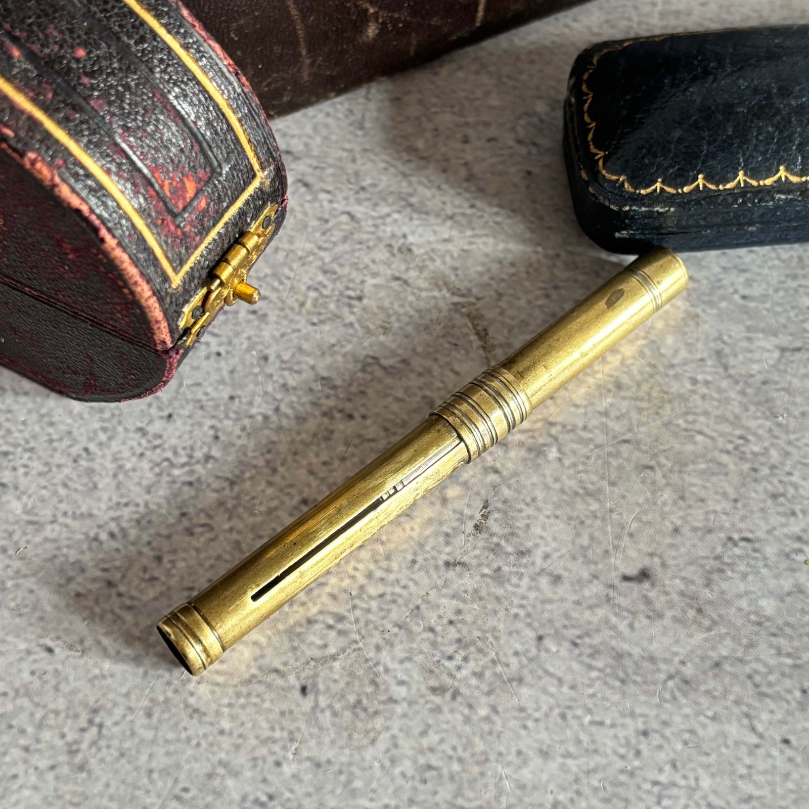 Antique Retractable Agate Gold Leaf Burnishing Tool photo Home Decor