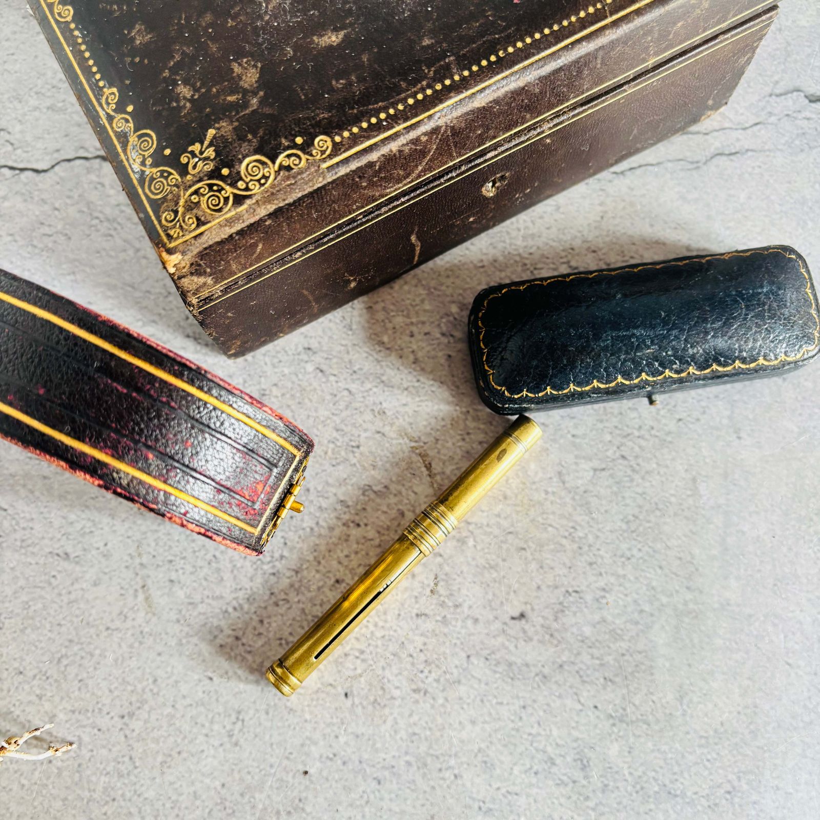 Antique Retractable Agate Gold Leaf Burnishing Tool photo buy